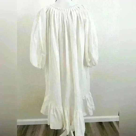 Salt and Soda Pull Over Puff Sleeve Midi Dress Size Small- Medium - Picture 3 of 8